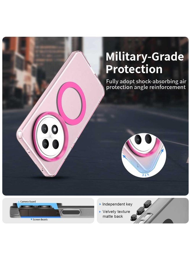 BURAQ Case Cover For OPPO F27 5G Candy Magsafe PC Hybrid TPU Phone Case(Red) - Image 2