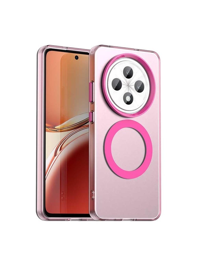 BURAQ Case Cover For OPPO F27 5G Candy Magsafe PC Hybrid TPU Phone Case(Red) - Image 1