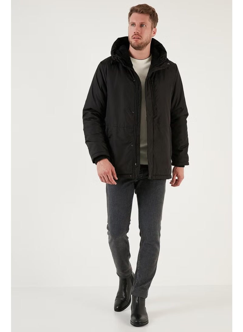 Buratti Water Repellent Cold Resistant Slim Fit Hooded Coat Men's Coat 5762020 - Image 4