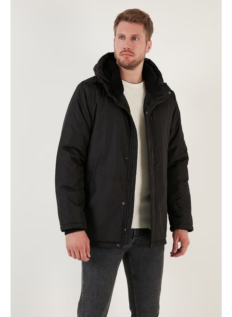 Buratti Water Repellent Cold Resistant Slim Fit Hooded Coat Men's Coat 5762020 - Image 2