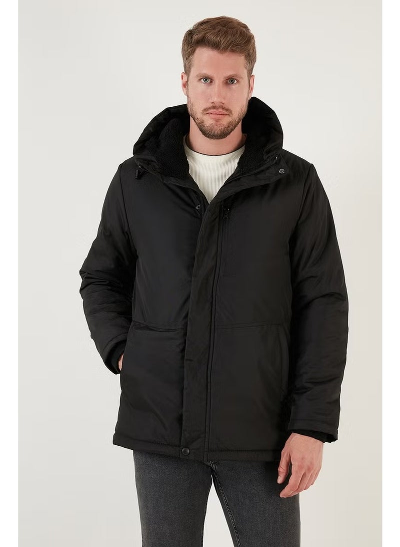 Buratti Water Repellent Cold Resistant Slim Fit Hooded Coat Men's Coat 5762020 - Image 3
