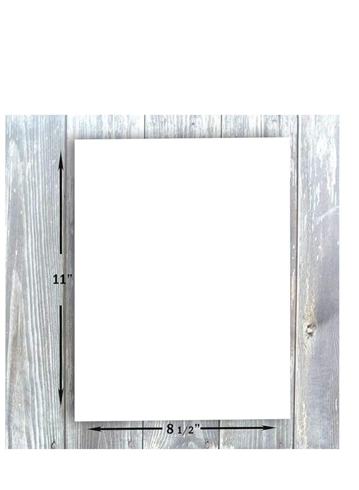 Terabyte White Cardstock, Thick Paper A4 (8 .5 x 27.9 cm), Heavyweight Paper for Craft, DIY, School Projects, Printing, Die Cutting, 110lbs / 300 gsm, (Pack of 50 Sheets) - Bright White - Image 2