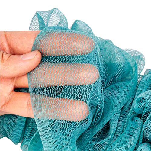 Arswin Back Scrubber for Shower,Loofah Long Handle Bath Body Brush,Soft Nylon Mesh Sponge for Shower,Loofah On a Stick for Men Women,Exfoliating Scrub Cleaning Luffa for Elderly(2-Pack,Blue) - Image 3