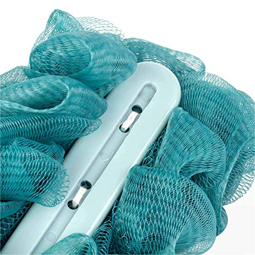 Arswin Back Scrubber for Shower,Loofah Long Handle Bath Body Brush,Soft Nylon Mesh Sponge for Shower,Loofah On a Stick for Men Women,Exfoliating Scrub Cleaning Luffa for Elderly(2-Pack,Blue) - Image 4