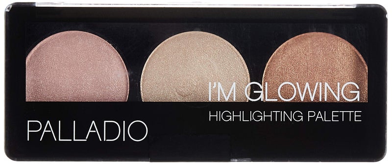 Palladio I'm Glowing Illuminating Highlighting Palette, Glow Bronzer Powder Makeup Set, High Pigmented Shimmery Colors - Image 3