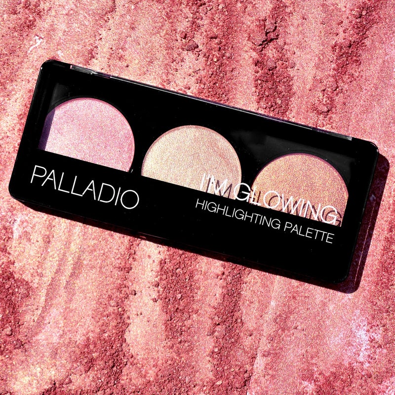 Palladio I'm Glowing Illuminating Highlighting Palette, Glow Bronzer Powder Makeup Set, High Pigmented Shimmery Colors - Image 5