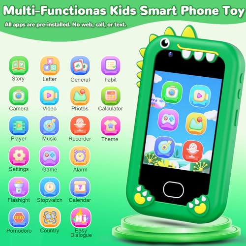 Lapare Kids Smart Phone Toy for Boys 28 Touchscreen Cell Phone Toy with Dual Camera Game Music Player and More Learning APP Perfect Christmas Birthday Gifts for Kids 310 Year Old 32GB - Image 5
