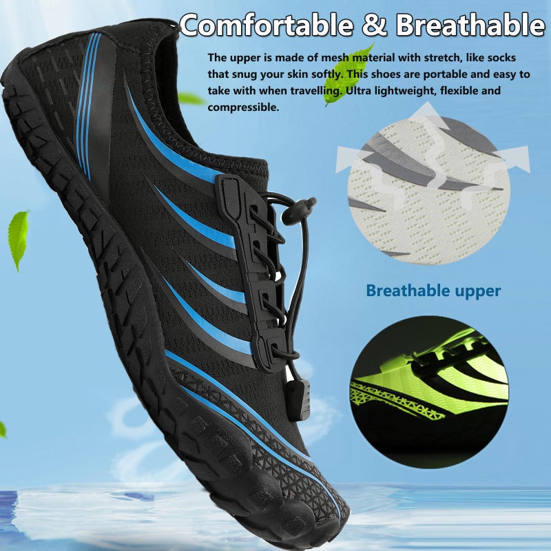 ziitop Water Shoes for Men Women Barefoot Shoes Quick Dry Aqua Outdoor Sports for Swim Pool Beach Surf Walk Water Yoga River Lake Hiking Kayaking - Image 3