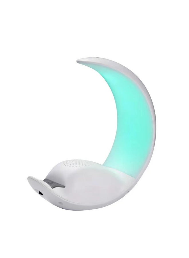 Neutral Moon Light Bluetooth Speaker Subwoofer Outdoor Portable Home Desktop Touch Light Bedside Night Light Mini Audio - Image 1