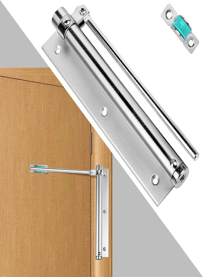 yorten Spring Door Closer Easy to Install to Convert Hinged Doors to Self-Closing for Middle-Weight Door Automatic Door Closer, Easy Installation, Soft Closing Door Controls Residential, Light Duty - Image 1