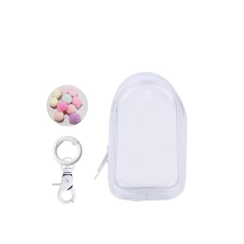 Yushen Clear Doll Display Bag Keychain Portable Hanging Figure Storage BagMystery Box Organizer Dustproof Collectibles Display Case for Showing Off Blind Boxes Mini Figures - Image 1