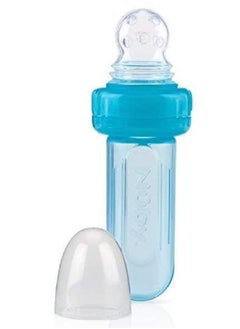 Nuby Nuby EZ Squee-Z Silicone Self Feeding Baby Food Dispenser (Blue)  - Image 1