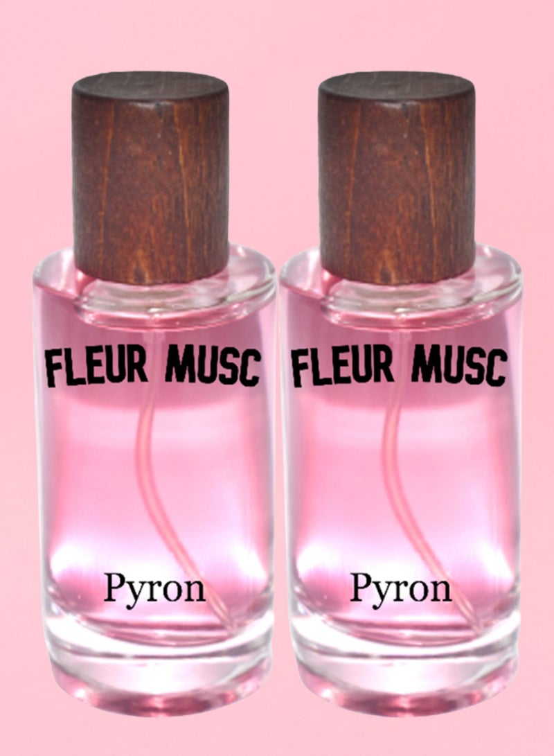 PYRON 2 Pieces Fleur Musc Perfume 50 ml EDP - Image 1