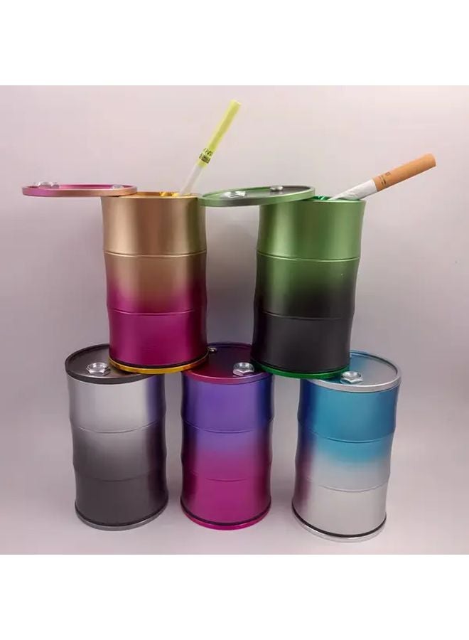 Rose Red Purple Gradient Car Ashtray Cigarette Lighter Spill Resistant Lid Easy Clean - Image 1