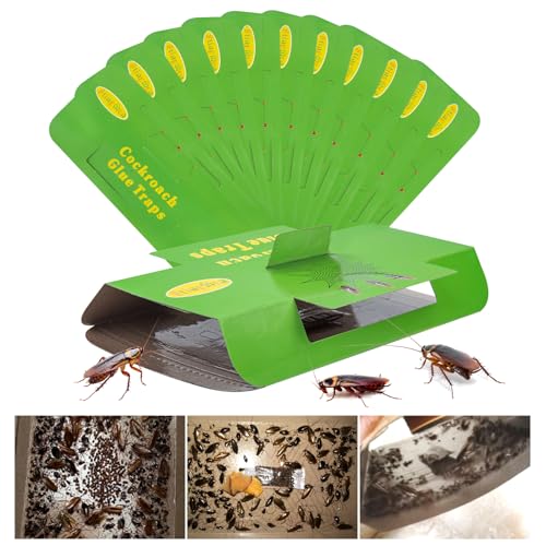 Stingmon 18 Pack Roach Traps Indoor Roach Killer Indoor Infestation, Cockroach Killer Indoors Home Cockroach Trap Sticky Traps for Insects - Image 2