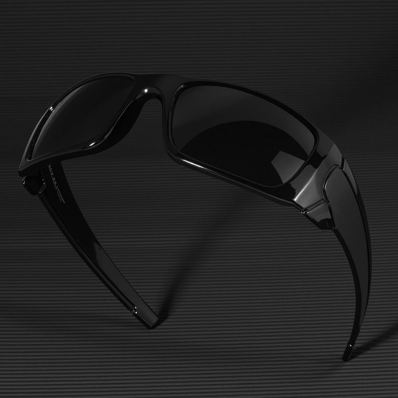 MAXJULI XL Z87 Wrap Around Sunglasses for Big Wide Heads Men TR90 Ultralight UV400 Protection Safety Glasses Z8236 (Black/Grey) - Image 5