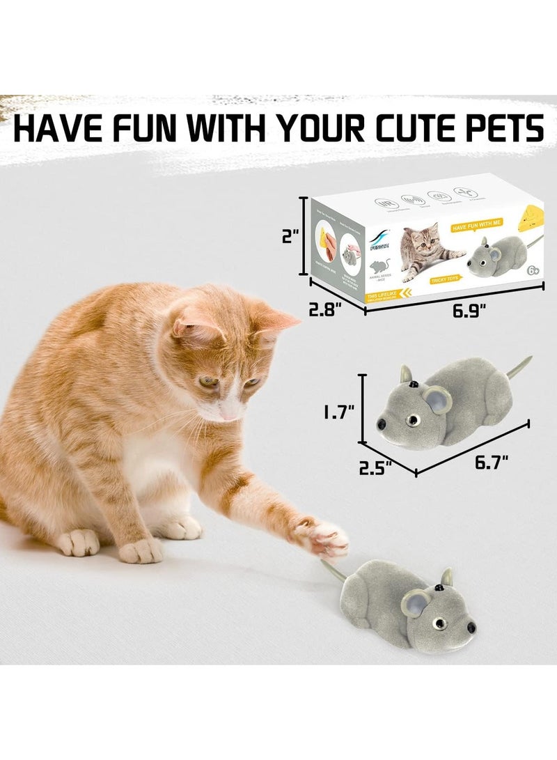 Wireless Rechargeable Interactive Cat Toy Simulation Mouse for Indoor Outdoor Fun Exercise and Play - Image 1