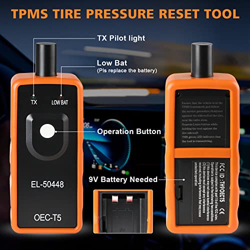 Ouzorp TPMS Relearn Tool for GM Tire Sensor TPMS Reset Tool Tire Pressure Monitor System - Image 4