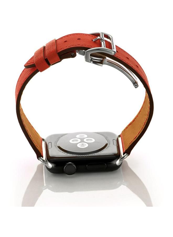 NIBEMINENT Replacement Band For Apple Watch Series 1/2/3/4 44/42 mm Red - Image 3