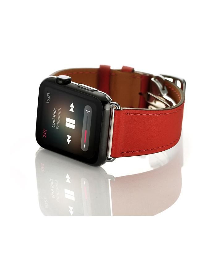 NIBEMINENT Replacement Band For Apple Watch Series 1/2/3/4 44/42 mm Red - Image 5