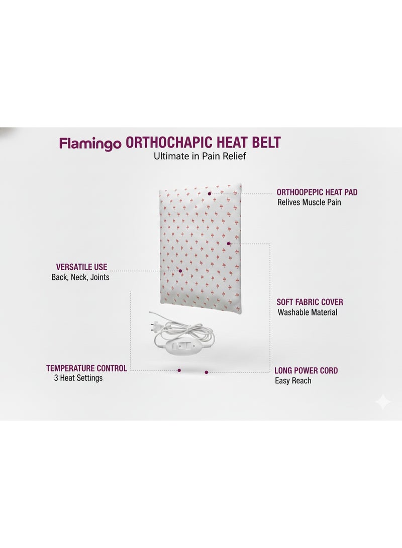 Flamingo Orthopaedic Heat Belt is the ideal choice for treating cramps and pain thanks to its practical design and constant heat that effectively soothes muscles. - Image 2