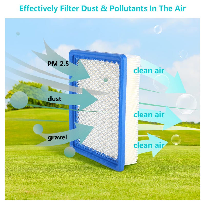 10L0L Golf Cart Tune Up Kit for 1992-up Club Car DS 4-Cycle Gas Carts with FE350 FE290 Engine Oil Filter Fuel Filter Air Filter Spark Plug 1013684 - Image 3