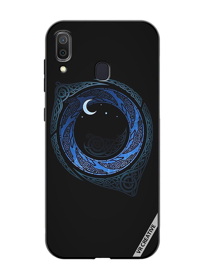 VR CREATIVE Protective Case Cover For Samsung Galaxy A30 Moonlight Design Multicolour - Image 1