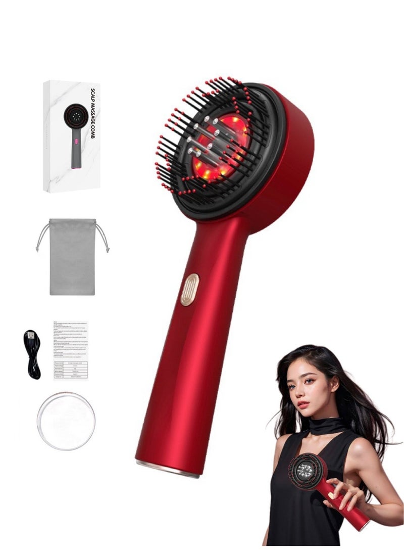 jingpin Smart Massage Comb Red Light Hair Growth Scalp Massager Brush with Serum Applicator, Anti-Hair Loss Head Scratcher for Men & Women - Image 1