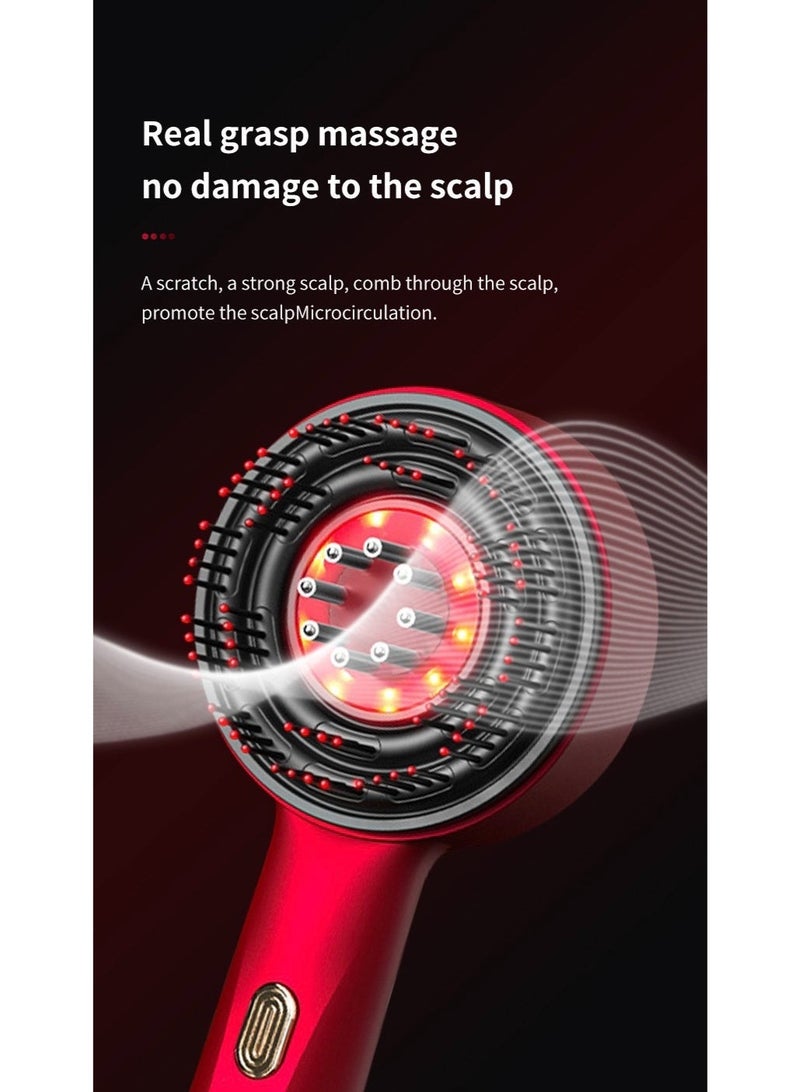 jingpin Smart Massage Comb Red Light Hair Growth Scalp Massager Brush with Serum Applicator, Anti-Hair Loss Head Scratcher for Men & Women - Image 4