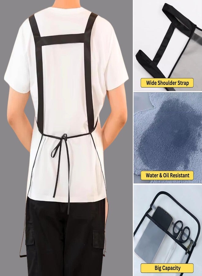 Home Essentials HomeEssentials Apron for Kitchen - Side Coral Velvet Towel for Wiping Hands/Waterproof & Oil Proof/Adjustable Strap/Pockets for Mobile,Kitchen Tools/Perfect Apron for Home, Restaurant - Image 4