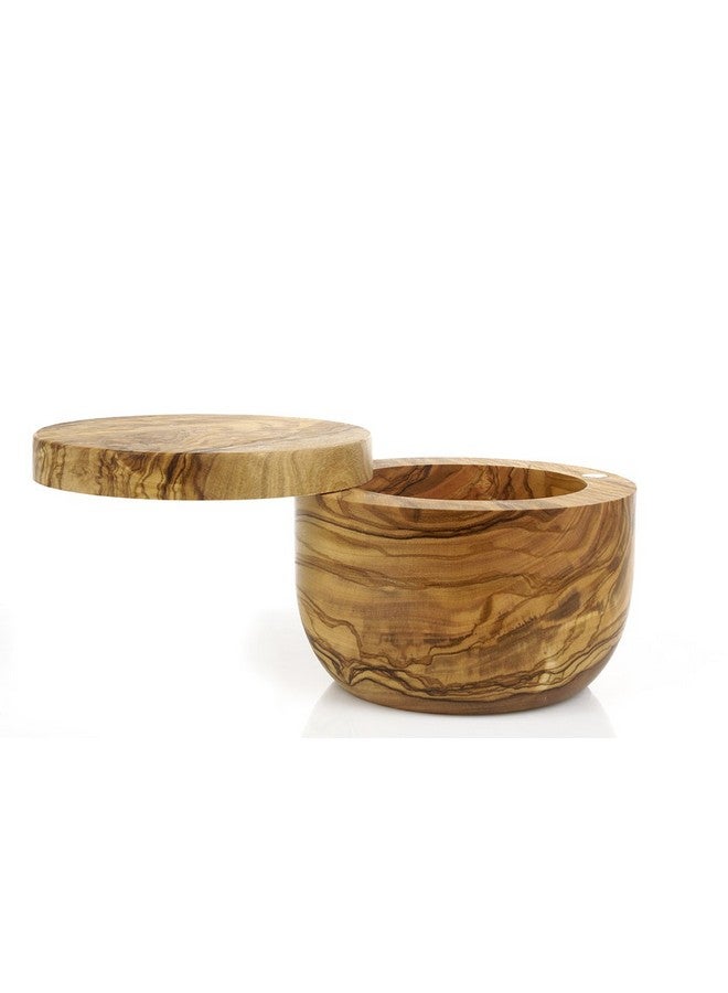 Berard Olive-Wood Handcrafted Salt Keeper - Image 1