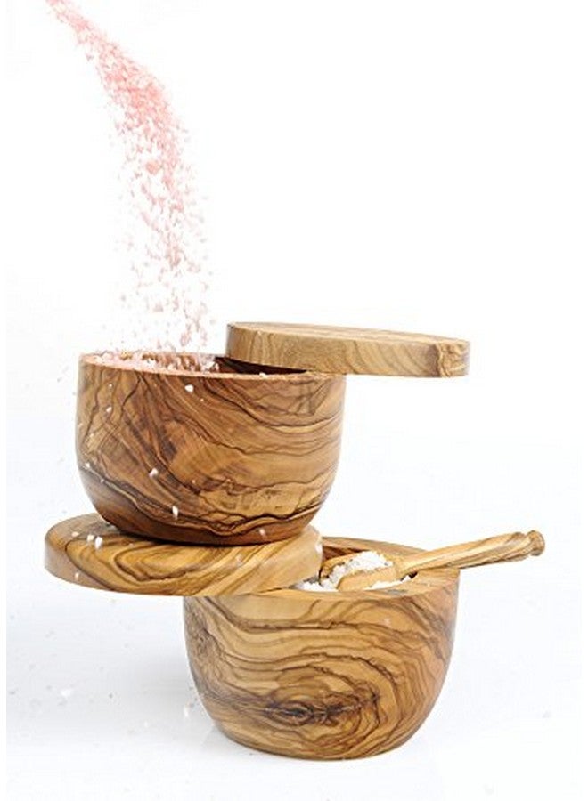 Berard Olive-Wood Handcrafted Salt Keeper - Image 4