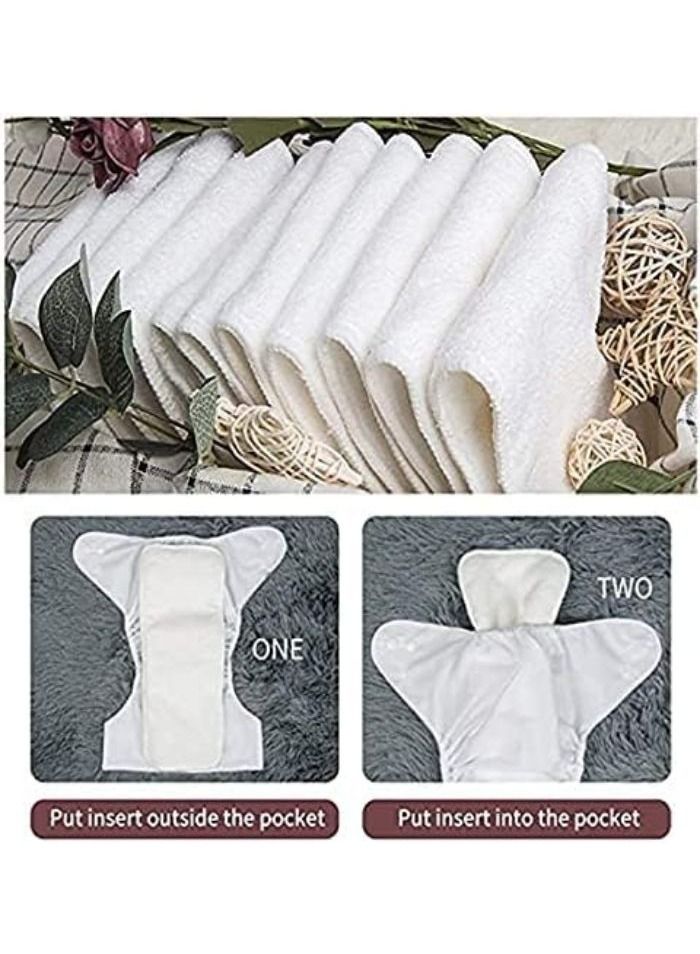 حفاض قماش للتدريب و السباحة قابل للتعديل و الغسل و قابل لاعادة الاستخدام - مقاس قابل للتعديل - مع قطعتين من القطن - (0 إلى سنتين و نصف) ( 3كيلو إلى 12كيلو) (برتقالي) - Image 4