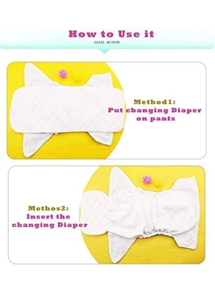 حفاض قماش للتدريب و السباحة قابل للتعديل و الغسل و قابل لاعادة الاستخدام - مقاس قابل للتعديل - مع قطعتين من القطن - (0 إلى سنتين و نصف) ( 3كيلو إلى 12كيلو) (برتقالي) - Image 3