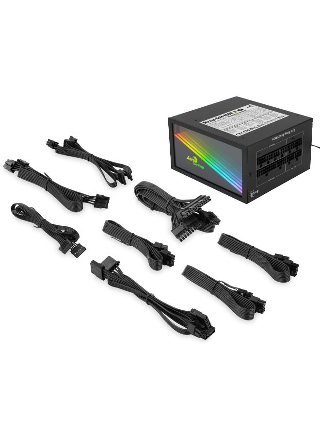 AeroCool AEROCOOL Mirage Gold 850W Fully Modular 100-240VAC APFC UK Box - Image 3