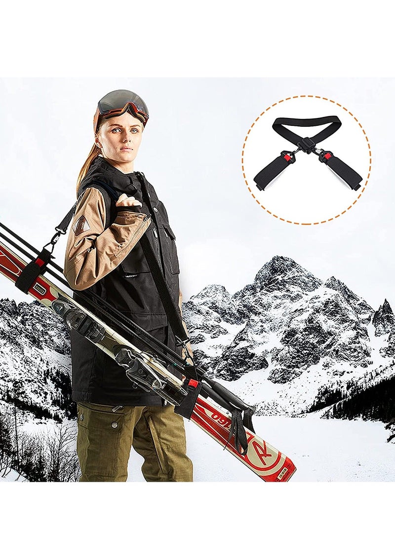 Y&D - Snowboard and Boot Carrier Straps, Adjustable Ski Shoulder Carrier, Features Cushioned Sling, Effortlessly Transport Your Gear Everywhere You Go (Ski 2 Pack) - Image 1