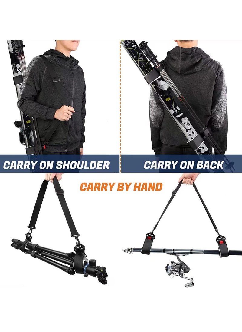 Y&D - Snowboard and Boot Carrier Straps, Adjustable Ski Shoulder Carrier, Features Cushioned Sling, Effortlessly Transport Your Gear Everywhere You Go (Ski 2 Pack) - Image 1