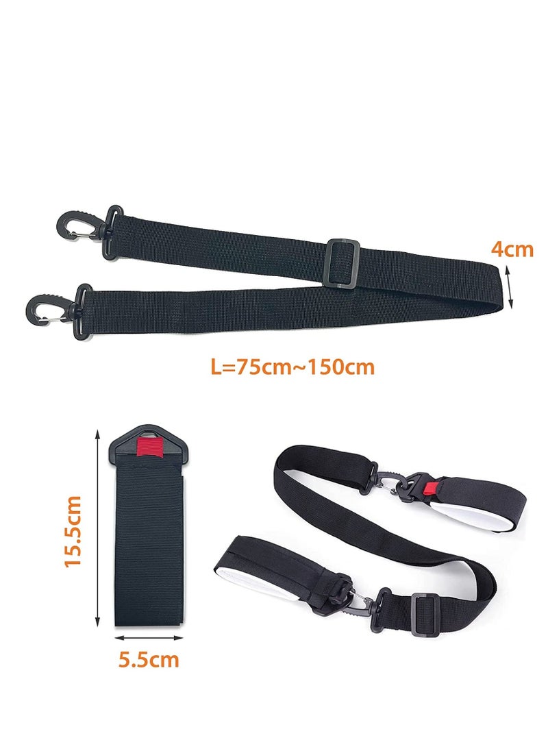 Y&D - Snowboard and Boot Carrier Straps, Adjustable Ski Shoulder Carrier, Features Cushioned Sling, Effortlessly Transport Your Gear Everywhere You Go (Ski 2 Pack) - Image 1