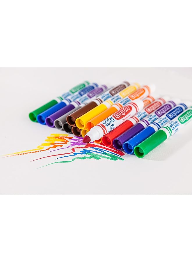 Crayola 40 Ct. Ultra Clean Washable Assorted Broad Line - Image 4