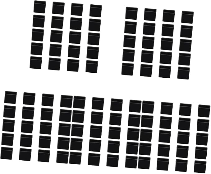 USB Port Dust Covers 100 Pcs Black Protective Sleeves For Data Cable 1 4X1 4X0 6CM - Image 1