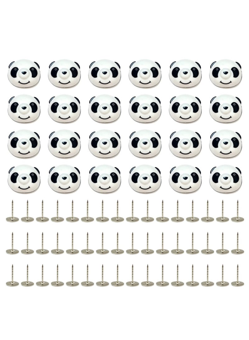 Y&D 24 Pcs Panda Shaped Duvet Cover Clips, Corner Holders Fasteners for Bedroom Fixing Holder Quilt Pins with Box ,Quilt Clips  - Image 1