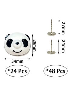Y&D 24 Pcs Panda Shaped Duvet Cover Clips, Corner Holders Fasteners for Bedroom Fixing Holder Quilt Pins with Box ,Quilt Clips  - Image 5