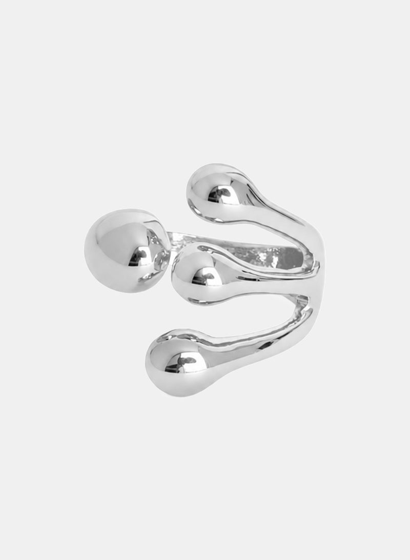 Akher el Ankoud Women'S Ring With Adjustable Lines And A Multi-Layered "Dewdrop" Design. - Image 2