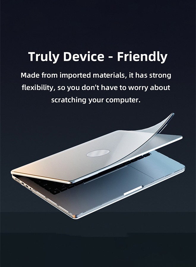 قيليرا غطاء صلب أسود مطفي نصف شفاف لماك بوك إير 13.6 بوصة (متوافق مع الموديلات A2681 / A3113 / A3240، شرائح M2 / M3 إصدار 2022–2024) – مع دعامة قابلة للطي مخفية، حماية من الخدوش - Image 5