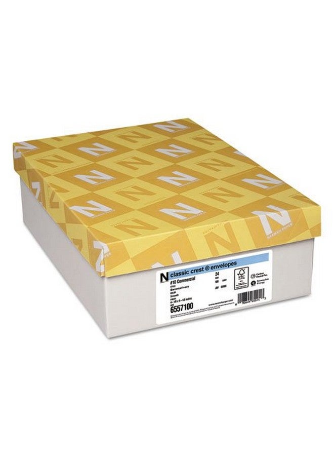 Neenah Classic Crest 10 Envelope 4 1/8 X 9 1/2 Baronial Ivory 500/Box