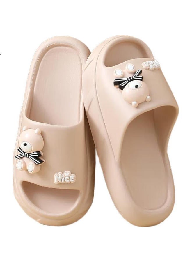 Cartelo Women'S Slippers Home Bathroom Slippers Indoor Outdoor Cool Slippers Bathing One-Word Slippers 1552 Lotus Pink 36-37 - Image 2