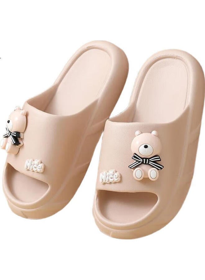 Cartelo Women'S Slippers Home Bathroom Slippers Indoor Outdoor Cool Slippers Bathing One-Word Slippers 1552 Lotus Pink 36-37 - Image 3