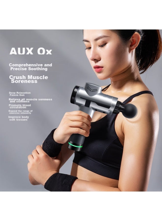 Aux Fascia Gun, Muscle Massager, Deep Fascia Massage Device, Professional-grade Fascia Gun For Waist, Neck, And Fascia Massage - Image 2