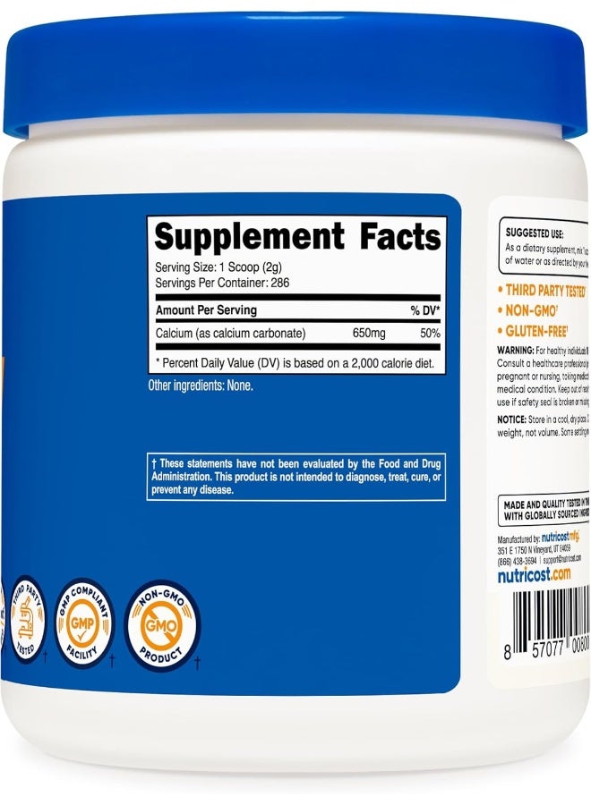 Nutricost Calcium Carbonate Powder 500 Grams - Image 5