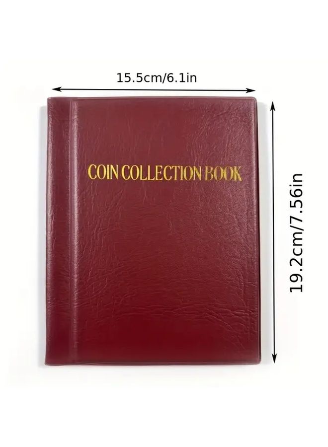 Large Capacity Coin Collection Album Black PVC Storage Case 240 Pockets - Image 2